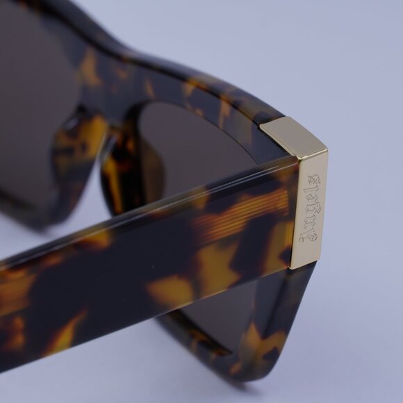 Palm Angels PERI099 HOLLYWOOD 6064 Sunglasses Havana Cat Eye Frame, Brown Lenses - Picture 10 of 11